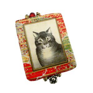 The Favorite Cat brooch Handmade by Alice